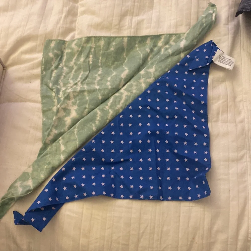 Two. Scarves/handkerchiefs NWT for your dog.
